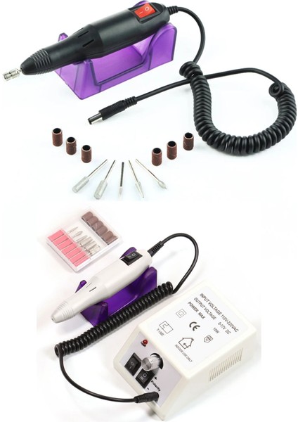 2025 Model Elektrikli Tırnak Freze Makinesi, 6 Başlıklı Manikür ve Pedikür Araçları