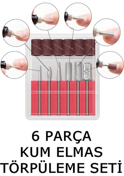 Elektrikli 63 Parça Tırnak Bakım Seti, Oje Çıkartma, Manikür ve Pedikür Araçları
