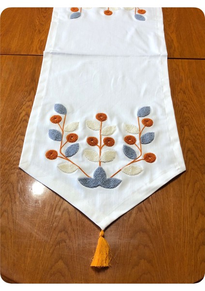 Keten Punch Nakış işlemeli Runner fiyatları