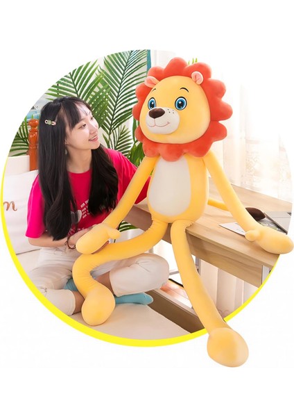 Kumaş Sevimli Aslan Peluş Oyuncak 75 cm – Ekstra Yumuşak Canlı Renkler Uyku ve Oyun Arkadaşı fiyatları