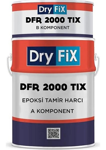 Dfr 2000 Tiksotropik Epoksi Tamir ve Yapıştırma Harcı 5 kg Set