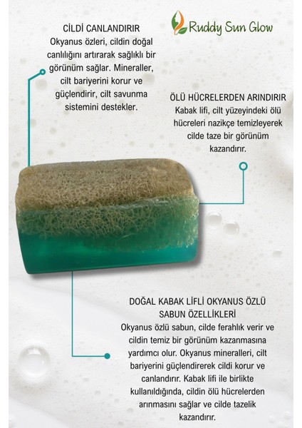 Kabak Lifli Okyanuz Özlü Sabun El Yapımı Doğal 120 gr fiyatları
