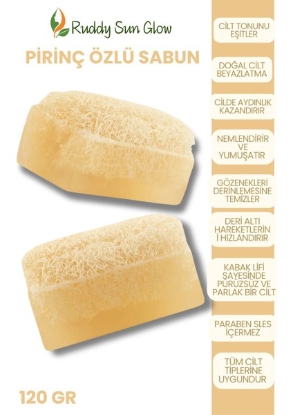 Kabak Lifli Pirinç Özlü Sabunu El Yapımı Doğal 120 gr