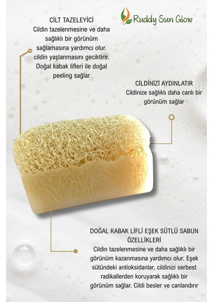 Kabak Lifli Eşek Sütlü Sabunu El Yapımı Doğal 120 gr fiyatları