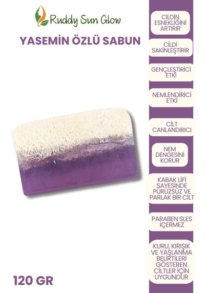 Kabak Lifli Yasemin Özlü Sabun El Yapımı Doğal 120 gr