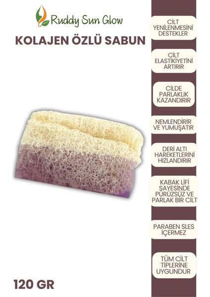 Kabak Lifli Kolejen Özlü Sabun El Yapımı Doğal 120 gr