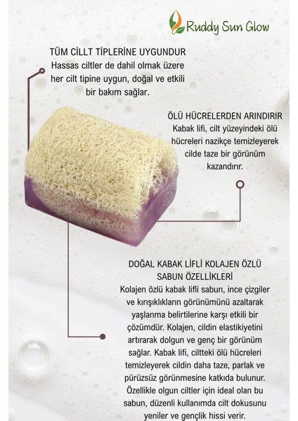 Kabak Lifli Kolejen Özlü Sabun El Yapımı Doğal 120 gr fiyatları