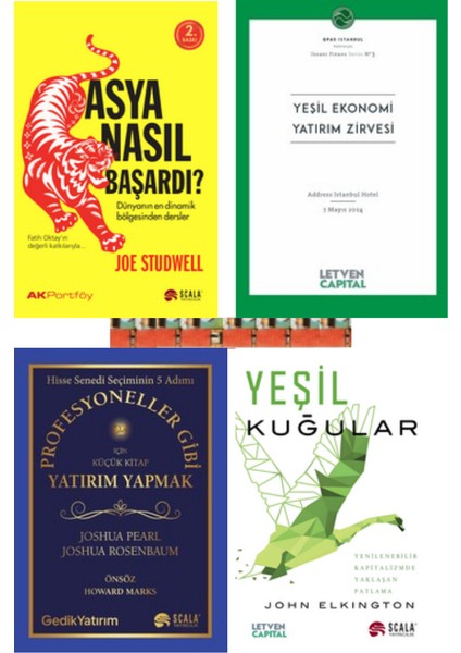Asya Nasıl Başardı, Yeşil Kuğular, Yeşil Ekonomi Yatırım, Profesyoneller Gibi Yatırım Yapmak(4kitap)
