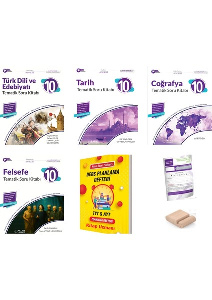 Palme 10. Sınıf Tematik Edebiyat Tarih Coğrafya Fels Soru Kitabı 2026 Yeni Müfredat+Tutucu+Plan Deft