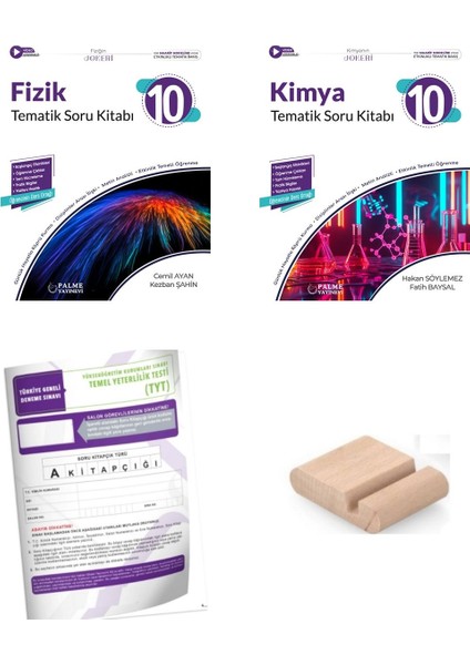 Palme 10. Sınıf Joker Tematik Fizik ve Kimya Soru Kitabı 2026 Yeni Müfredat+Deneme+ Telefon Tutucu