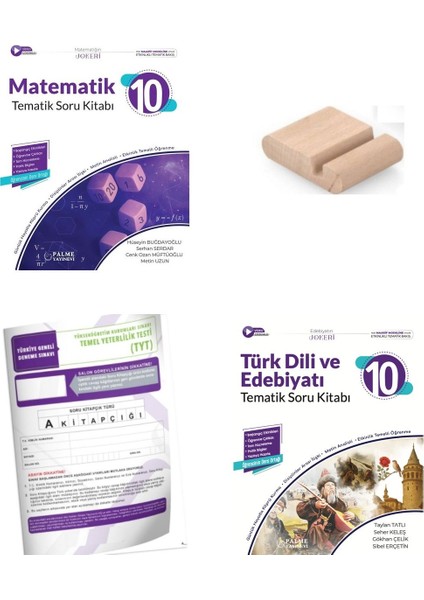 Palme 10. Sınıf Joker Matematik ve Edebiyat Soru Kitabı 2026 Yeni Müfredat+Deneme+ Telefon Tutucu