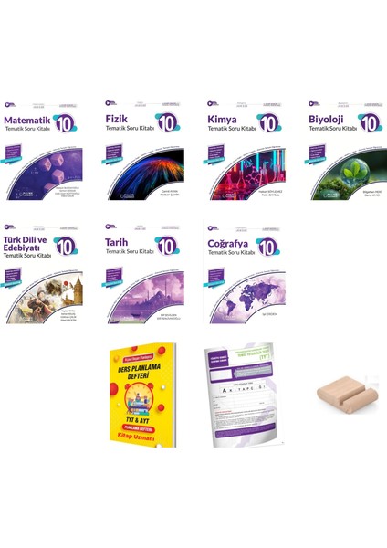 Palme 10. Sınıf Tematik Joker Soru Kitabı Tüm Branşlar Seti - 2026 Yeni Müfredat+Tutucu+Plan Defteri