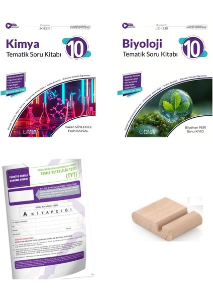 Palme 10. Sınıf Joker Tematik Kimya ve Biyoloji Soru Kitabı 2026 Yeni Müfredat+Deneme+Telefon Tutucu