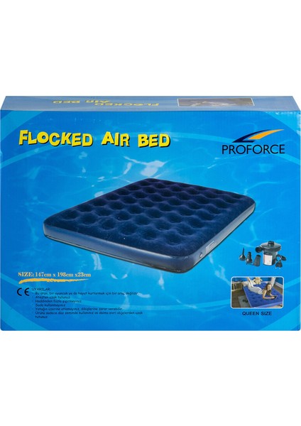 Büyük Şişme Yatak Elektrik Pompalı 198X147X23 cm