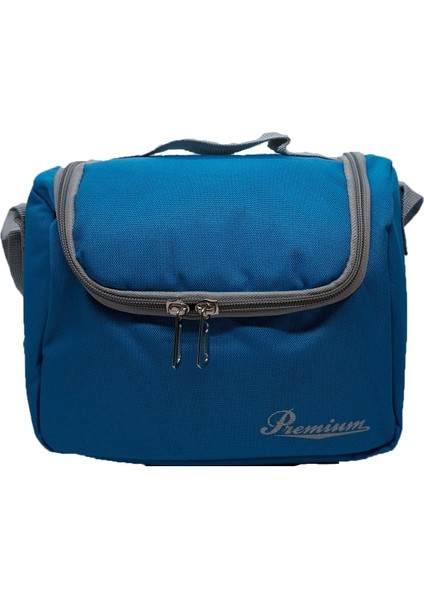 Termoslu Okul Beslenme Çantası Mavi Termal Lunch Box Çocuk Yetişkin