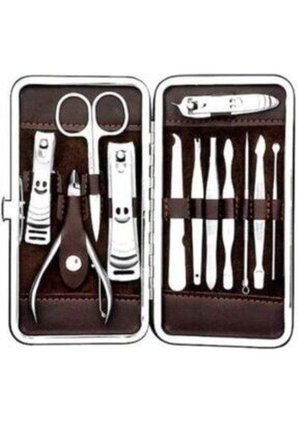 12 Parça Profesyonel Tırnak Bakım Seti, Temizlik ve Bakım Için Ideal