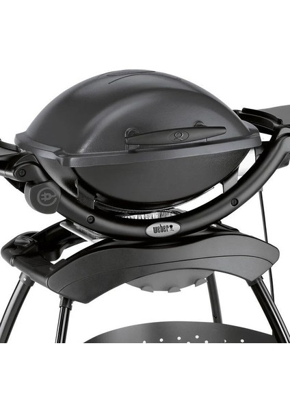 Q1400 Elektrikli Mangal Bbq Izgara – 43X32 Cm, Standlı, Döküm Izgara, Alüminyum Kapak & Gövde, Taşınabilir Elektrikli Barbekü – Koyu Gri