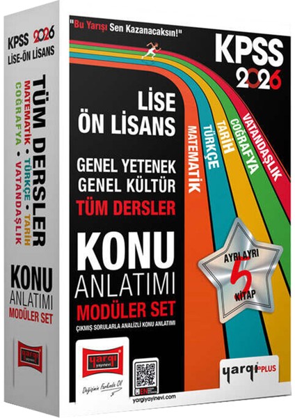 2026 Kpss Lise Ön Lisans Gygk Konu Anlatımı-Soru Bankası 5+5kitap-Çıkmış Sorular-Yaprak Test-3deneme