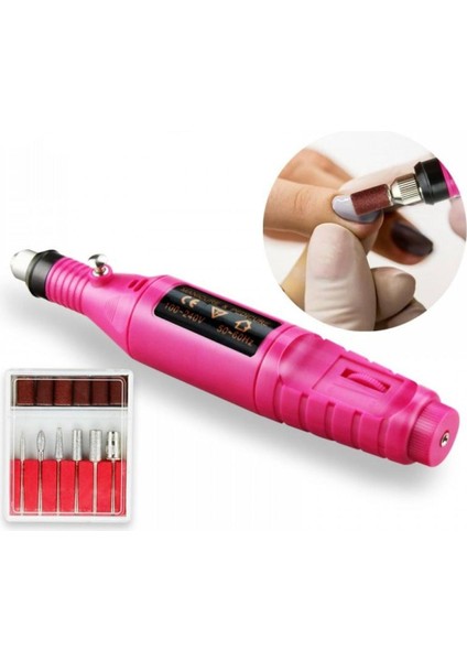 6 Uçlu Elektrikli Tırnak Bakım Seti, 2000-3000 Rpm Hız, Taşınabilir ve Çok Fonksiyonlu