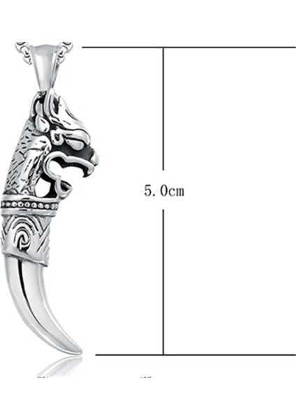 Cesaretin Simgesi Ejderha Diş Kolye fırsatları