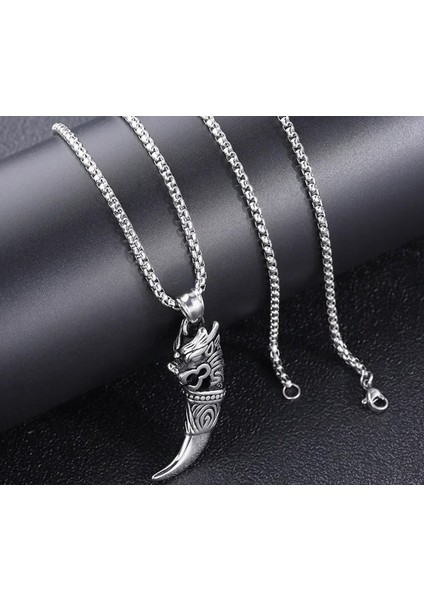 Cesaretin Simgesi Ejderha Diş Kolye indirimleri