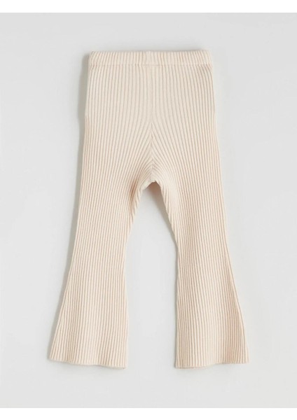 Lcw Kids Beli Lastikli Ispanyol Paça Kız Çocuk Triko Tayt (W5) fiyatları