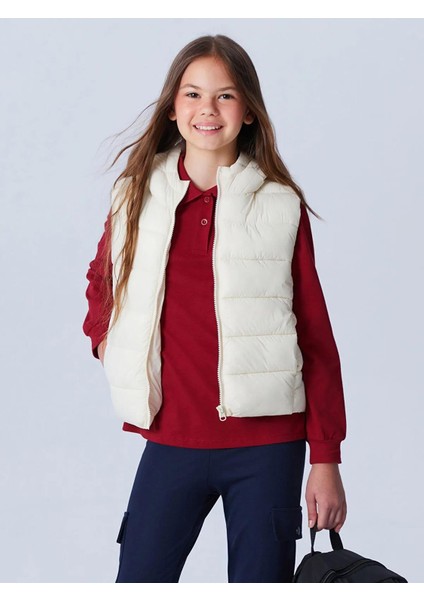 Lcw Kids Kapüşonlu Kız Çocuk Şişme Yelek (W5)