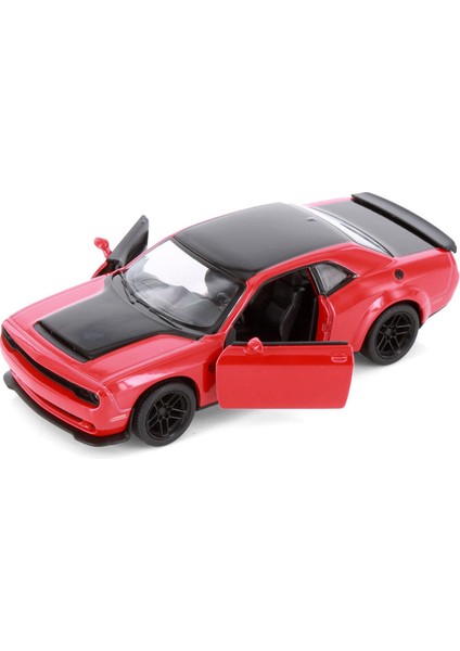 2023 Dodge Challenger Srt Demon 170 Edition, Black/white - Kinsmart 5461D