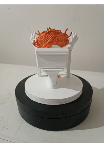 Spaghetti Toilette Brainrot Figür Tung Tung Tung Sahur Karakteri Figürü 12 cm modelleri