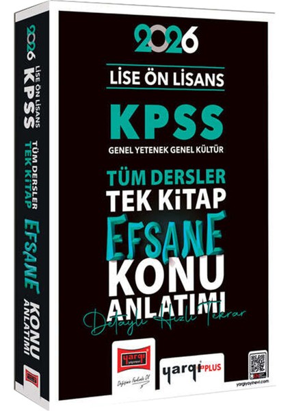 2026 Kpss Lise Ön Lisans Gygk Tek Kitap Efsane Konu Anlatımı-Çözümlü Konu Konu Çıkmış Sorular modelleri