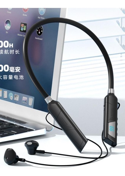 Digital Göstergeli 120 Saat Bekleme Süreli Kablosuz Bluetooth Boyunluk Kulaklık 5.1 fiyatları