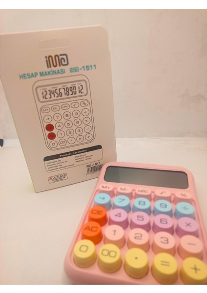 Renkli Hesap Makinesi 12 Haneli Anatalyam