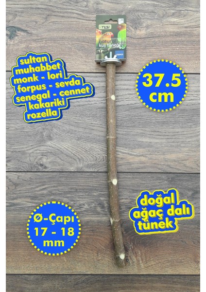 Venty 37.5 cm Doğal Papağan Tüneği | Sultan, Monk, Lori Konur, Senegal, Forpus, Muhabbet, Sevda, Cennet, Kakariki - T231