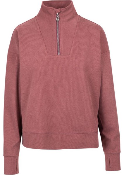Happen- Casual Top Kadın Pembe Sweatshirt