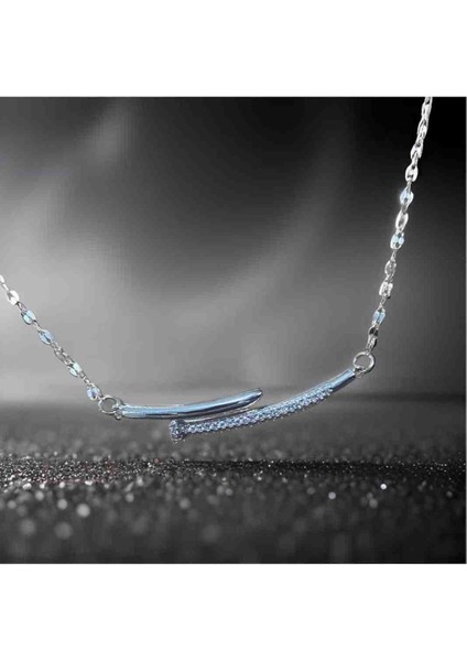 Minimal Çivi Detaylı Çelik Kolye modelleri