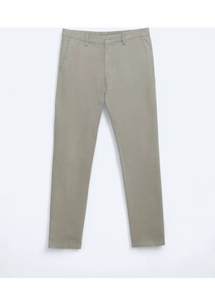 Vizon Düz Dokuma Regular Fit Casual Pamuk Karışımlı Pantolon fırsatları