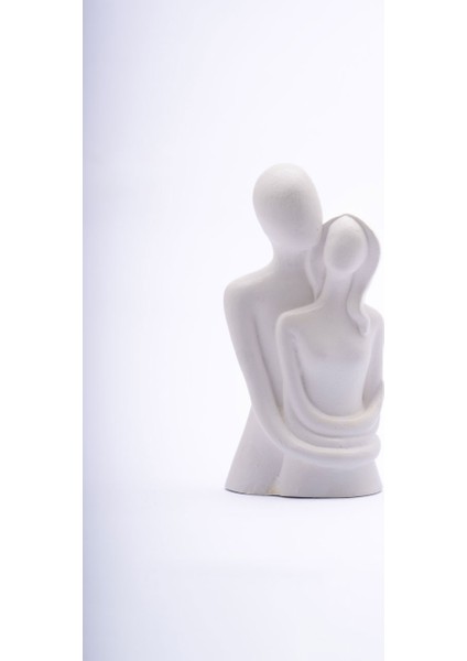 Birbirine Sarılan Çift Biblo Heykel