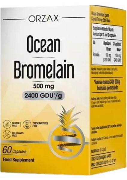 Asfstore Ocean Bromelain 60 Kapsül
