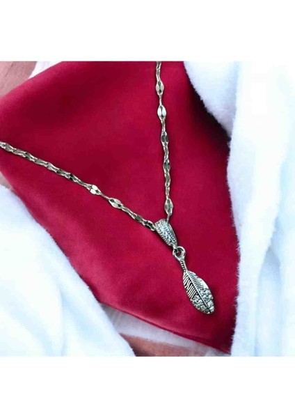 Yaprak Detaylı Çelik Kolye fiyatları