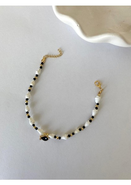 Deniz Kabuğu Balık Figürlü Gold Renkli Halhal indirimleri