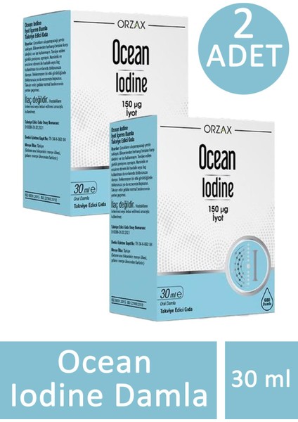 Asfstore Ocean Iodine Damla 30 ml 2 Adet