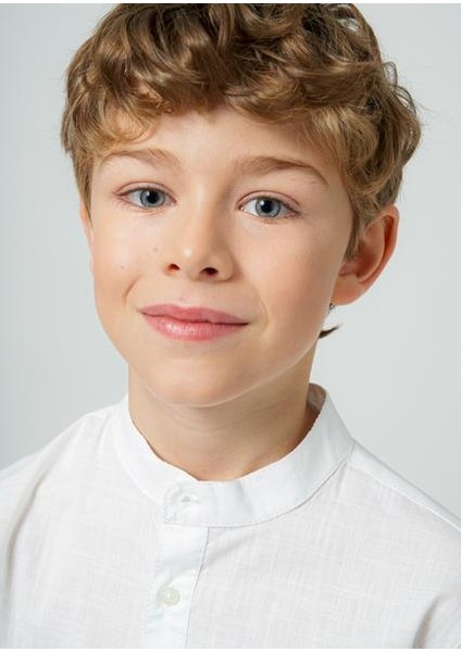 Erkek Çocuk Hakim Yaka Uzun Kol Gömlek 06121 fırsatları