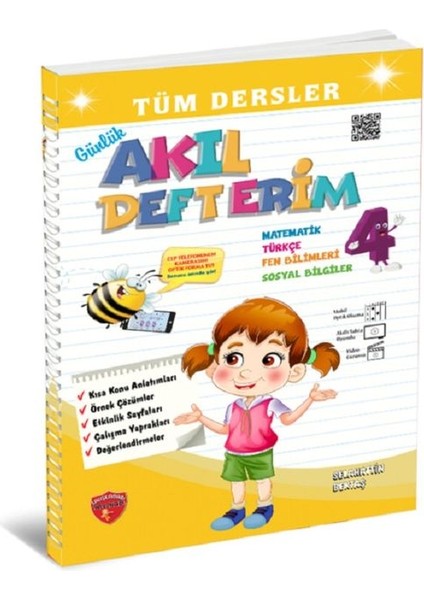 4.sınıf Günlük Akıl Defterim Tüm Dersler