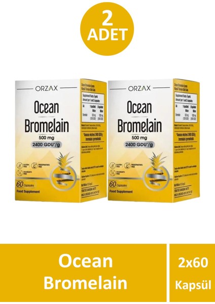 Asfstore Ocean Bromelain 60 Kapsül 2 Adet