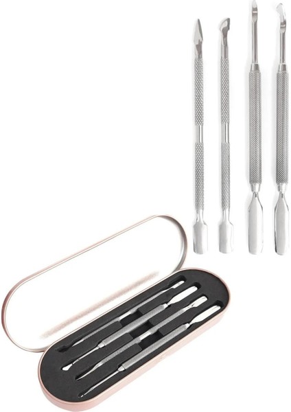 Çift Taraflı Kronk Tırnak Bakım Seti, Özel Kutuda 4'lü Tamir ve Bakım Seti