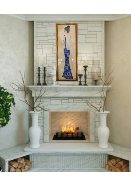 Osmanlı Çini Desenli, El Yapımı ve Özel Tasarım Kız Tablosu