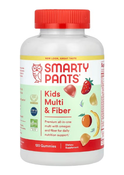 Kids Multi And Fiber, Lemon, Orange & Strawberry Banana, 120 Gummies