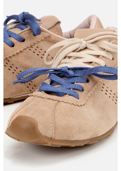 Kadın Süet Bej Spor Ayakkabı modelleri