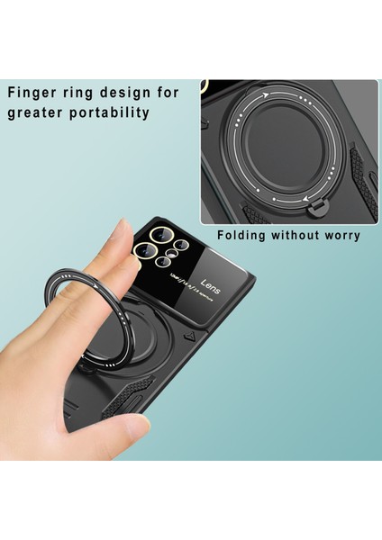 Samsung Galaxy S25 Ultra Kılıf Kamera Lens Korumalı Halka Standlı Kapak Magsafe Destekli modelleri