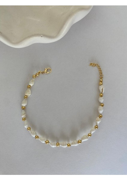 Deniz Kabuğu Bej Gold Renkli Halhal fiyatları